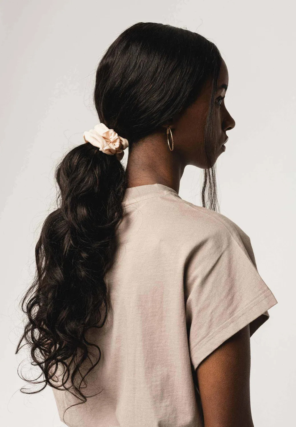 MELA AJITHA Scrunchie Haargummi schwarz Bio-Baumwolle