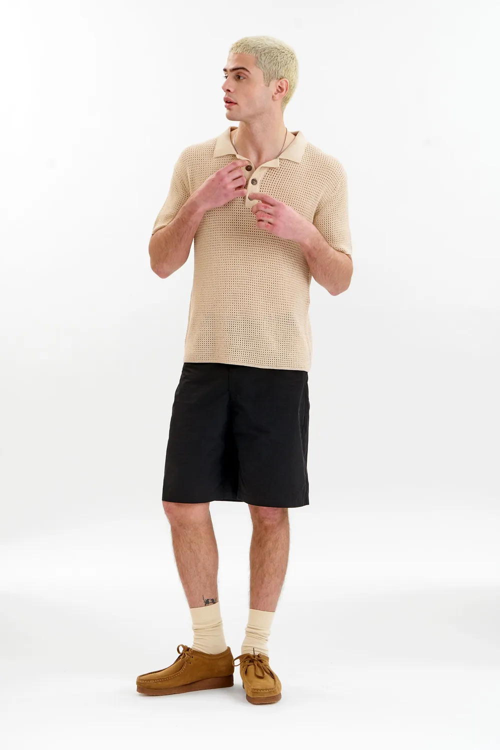 Komodo Oliver Strickpolo Cream Bio-Baumwolle