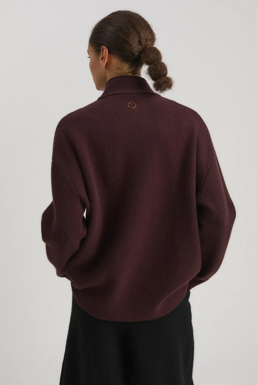 Oyuna Wind Jacke Carob Ink Kaschmir-Jacke relaxed