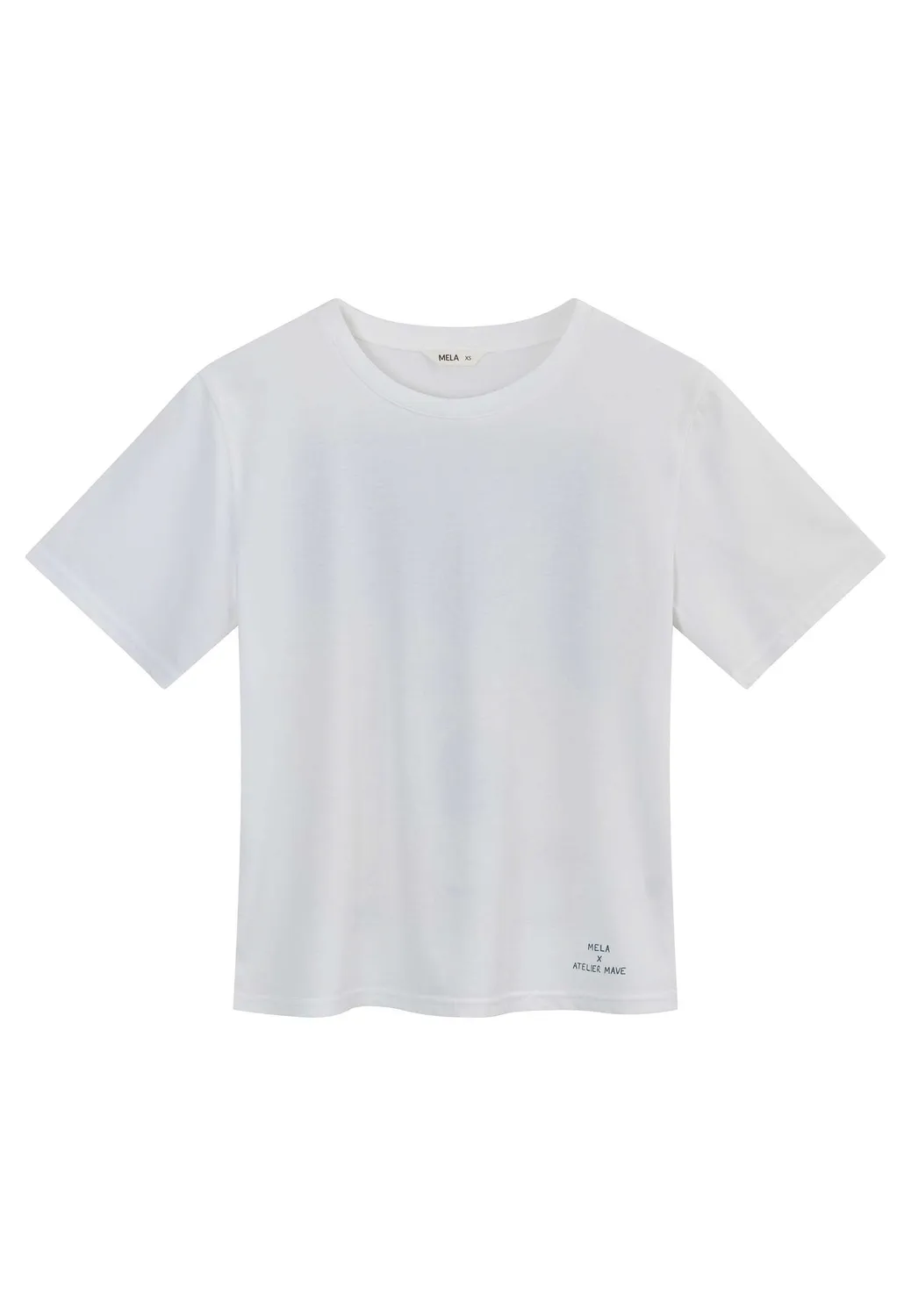 MELA Tanika Artist T-Shirt weiß secret lake aus Jersey