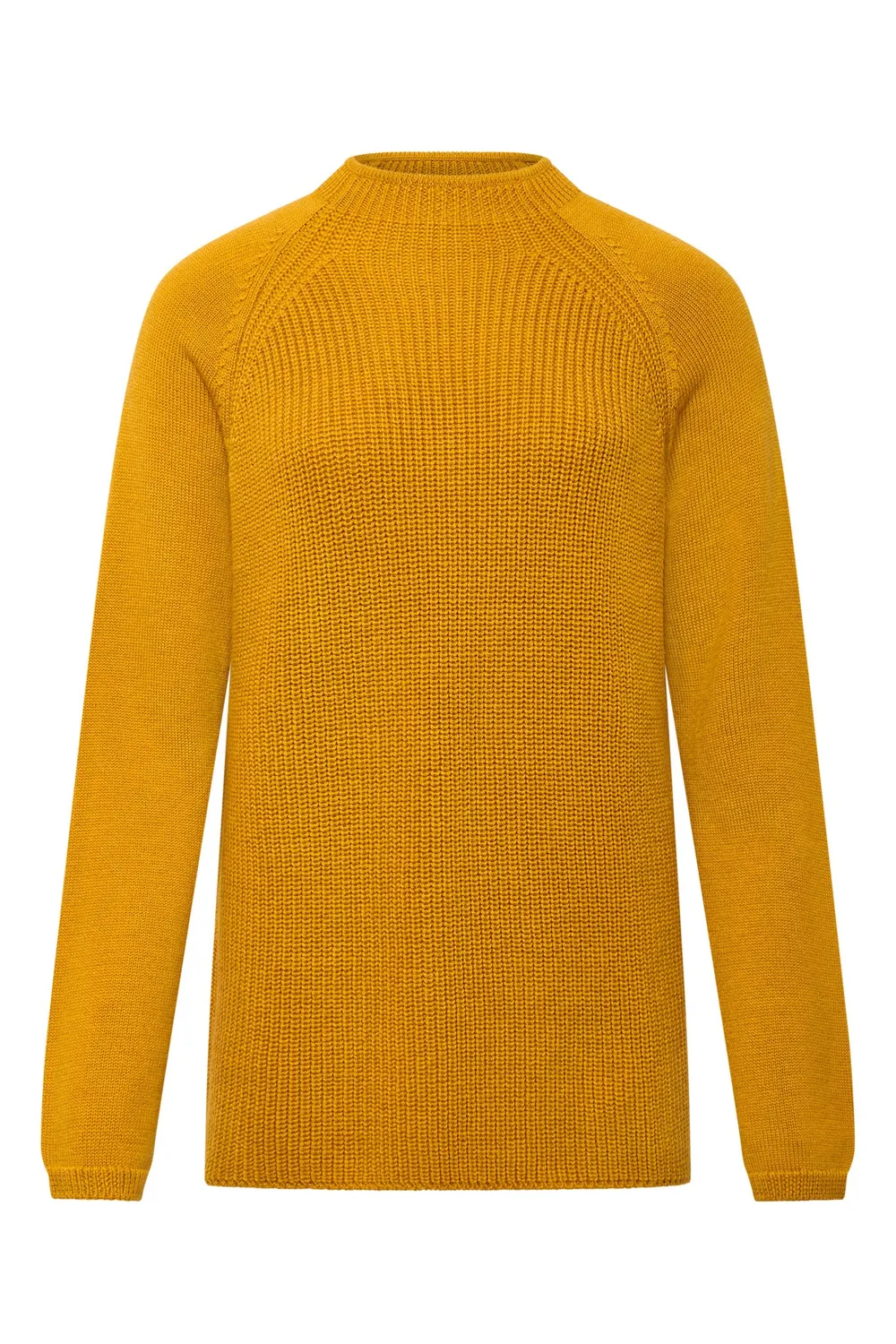 KOMODO KATTY Merino Pullover Senf Feinstrick