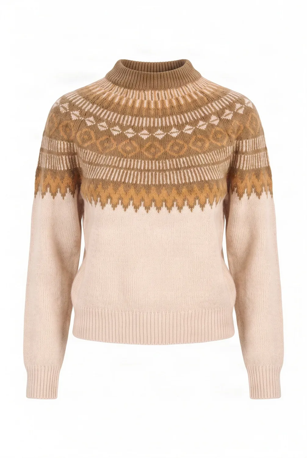 KOMODO FAIR Isle Pullover sand Lambswool