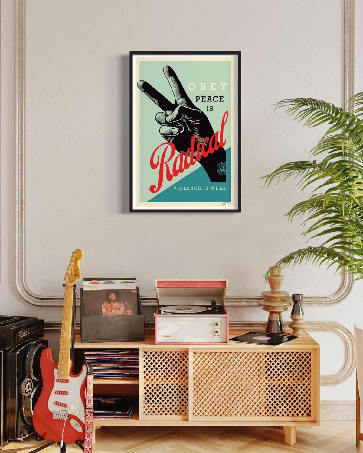Obey Radical Peace Kunstdruck signiert 91x61 cm