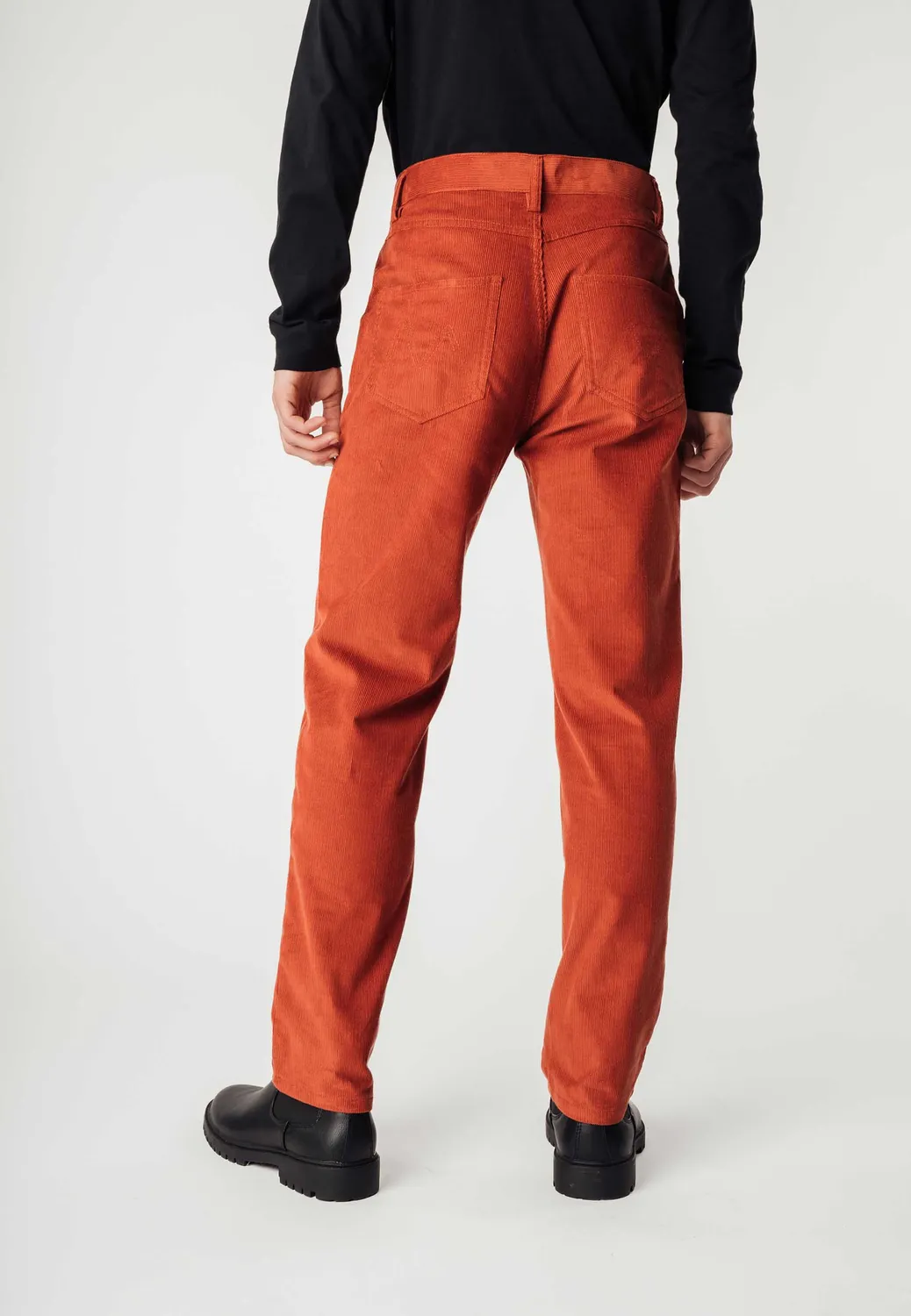 MELA JIVIN Cord Hose walnuss aus Bio-Baumwolle