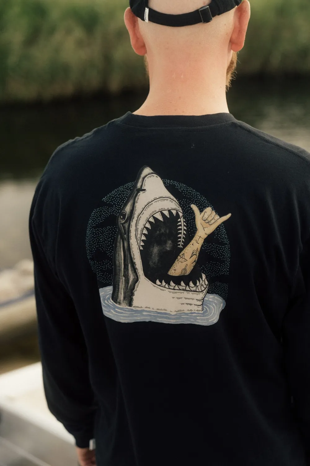 LAKOR Back Attack Boxfit LS T-Shirt Moonless Night