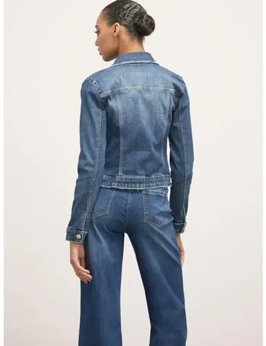 Motivi Denim-Blousonjacke Jeansjacke mittelblau