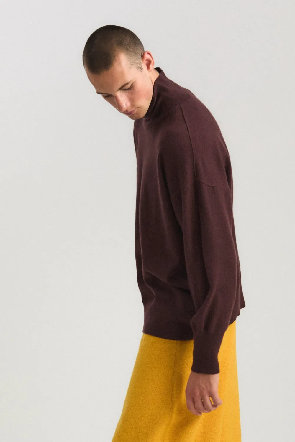 Oyuna Kotto Pullover Carob Rollkragen Kaschmir