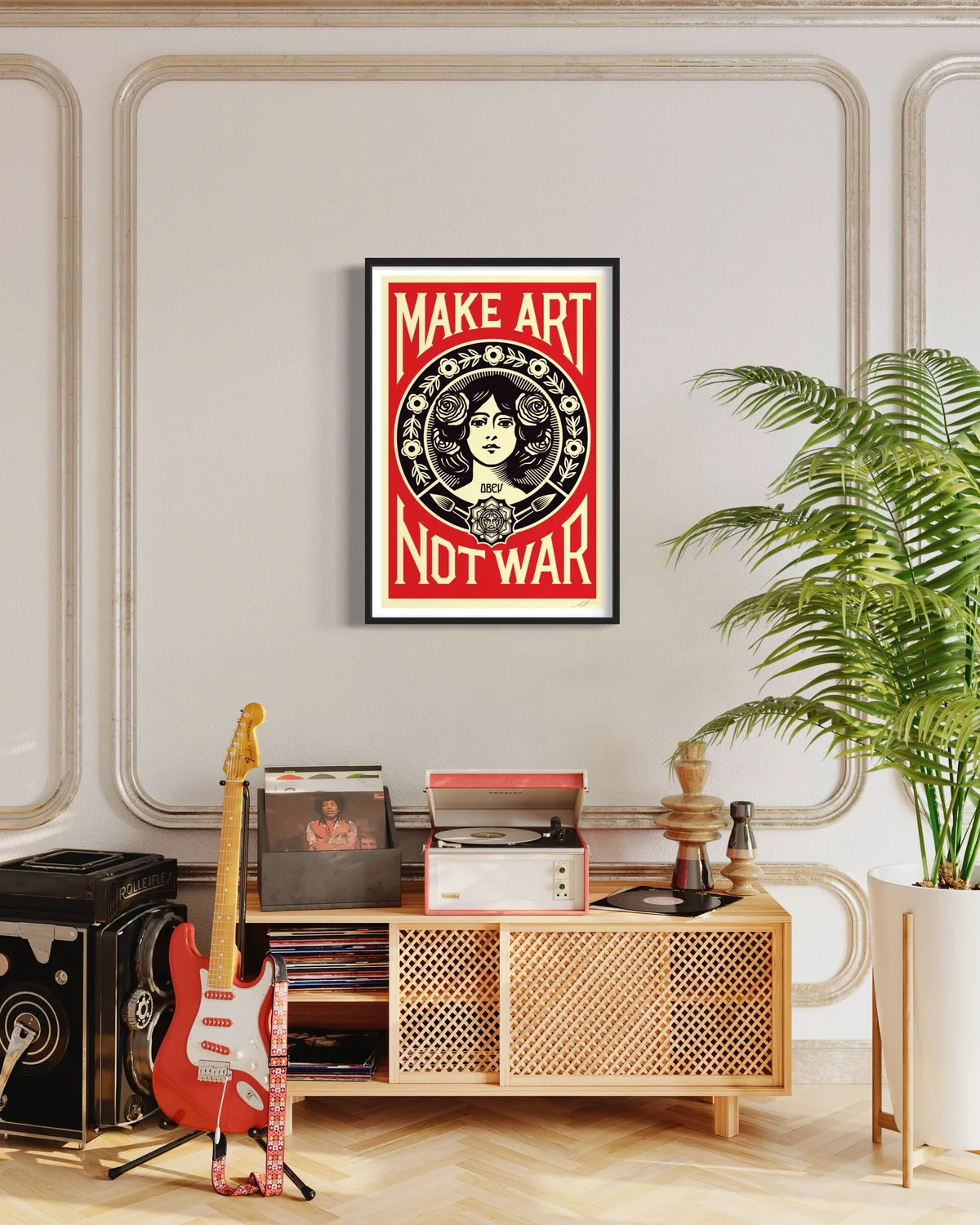 Obey Make Art Not War Kunstdruck signiert 91x61 cm