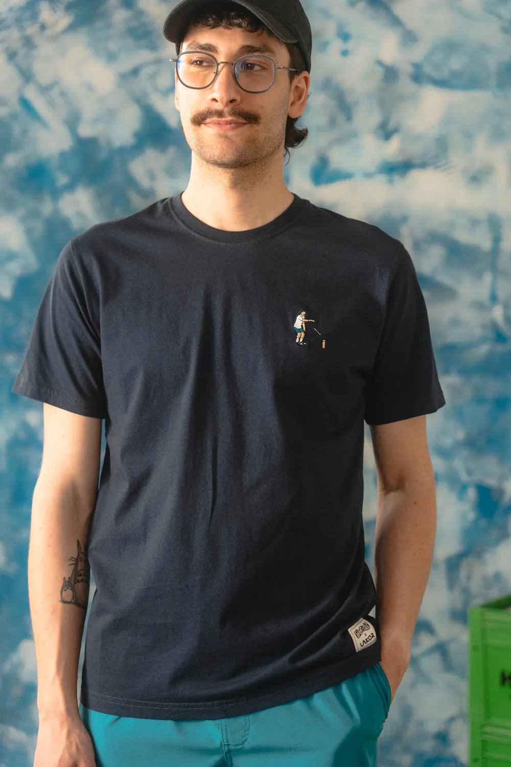 LAKOR Mini Kubb Player T-Shirt Blueberry Bio