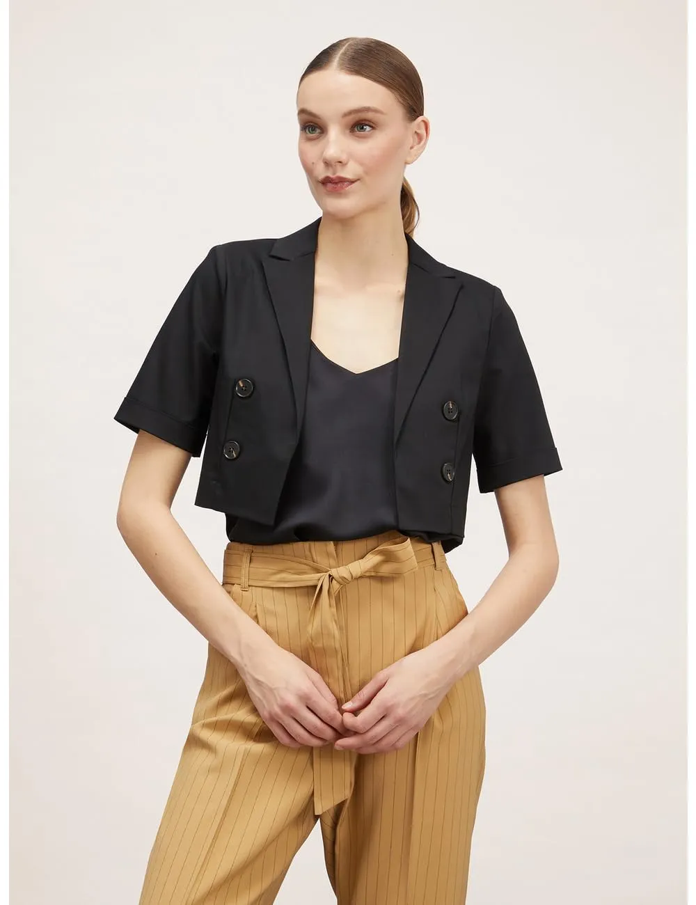 Motivi Spring Summer 24 Spencer-Jacke Blazer kurzarm