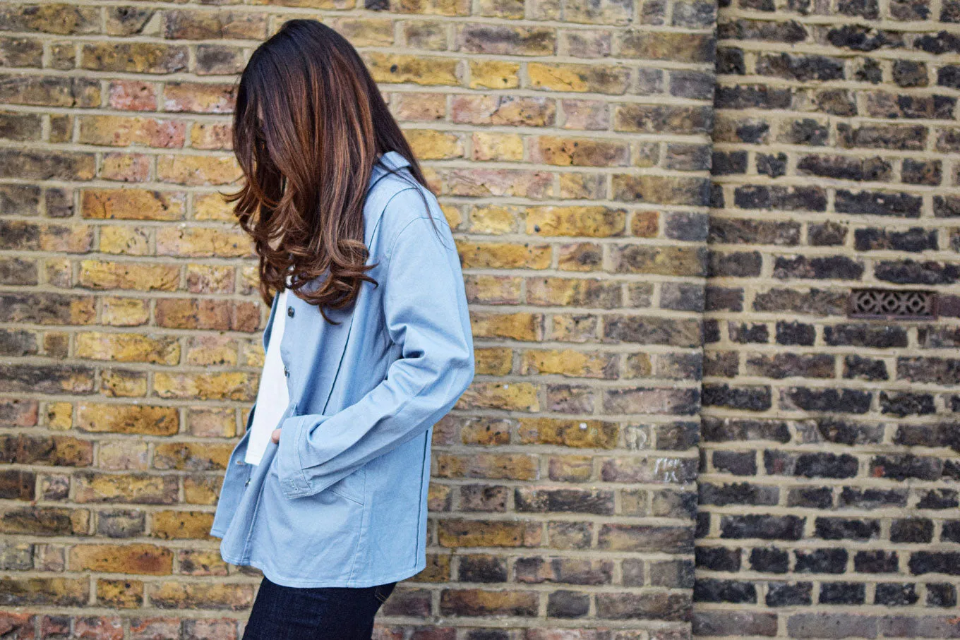 Komodo Chore Jacke Blau Bio-Baumwolle