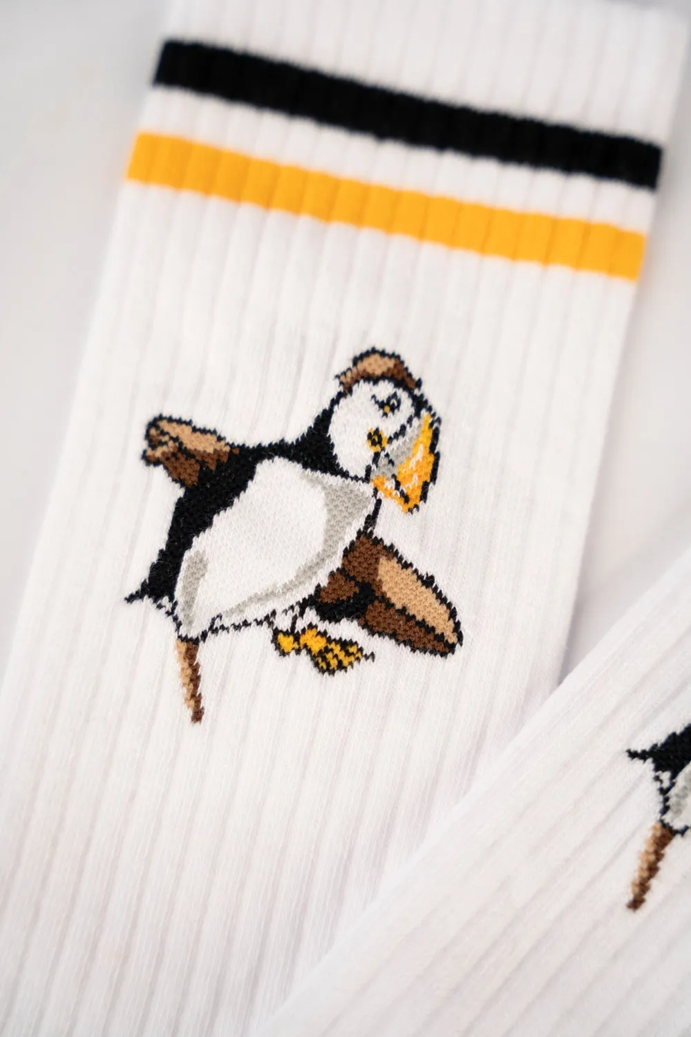LAKOR Sea Parrot Surf Socken Weiß Bio-Baumwolle