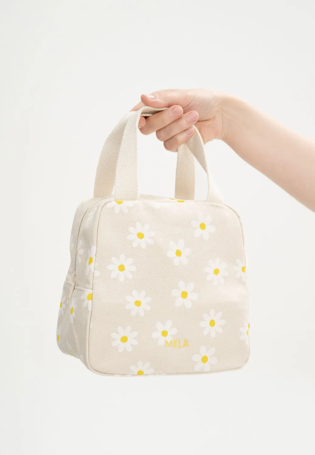 MELA JASMEET Kosmetiktasche medium greige schwarz