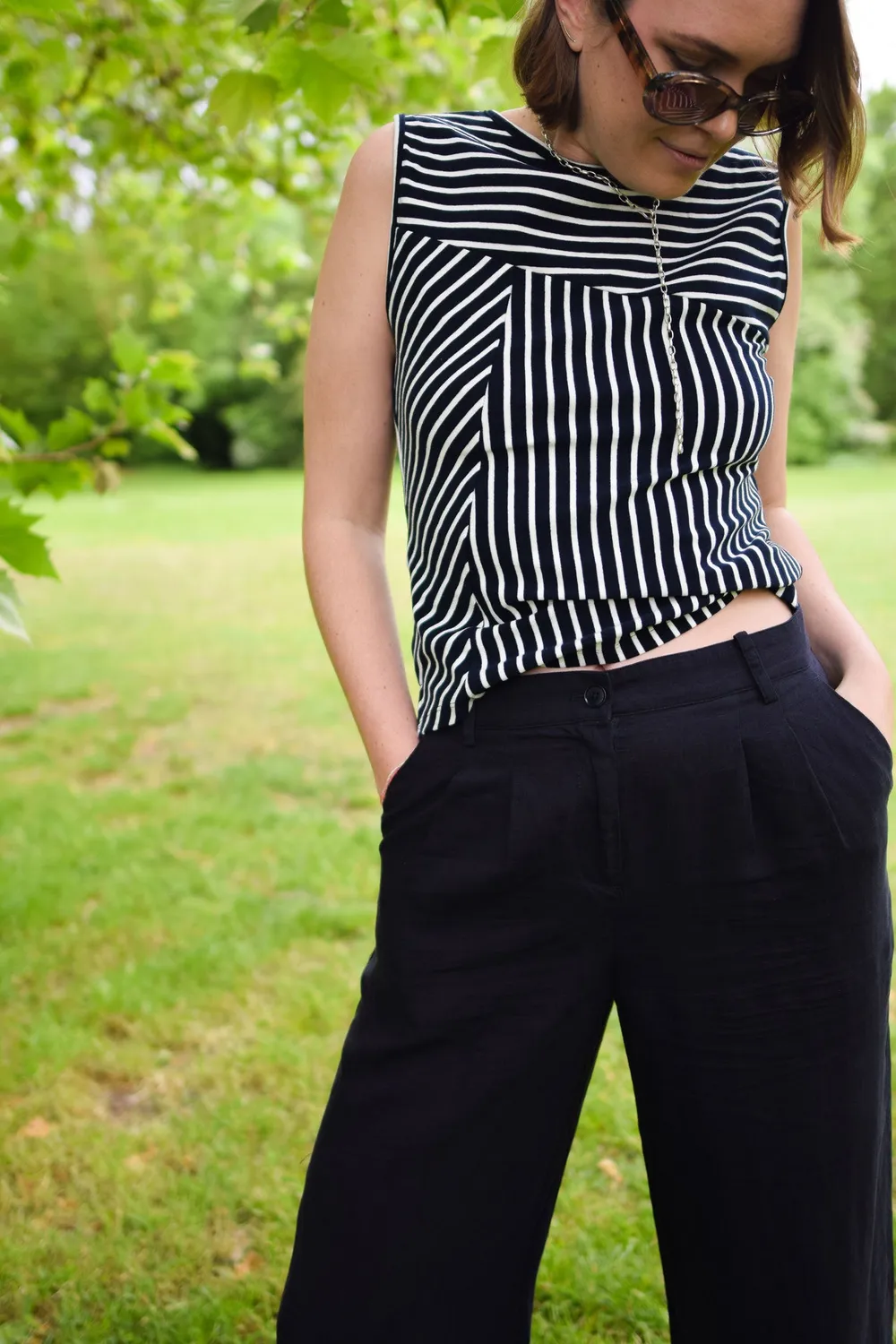 Komodo Etosha Top Damen navy-streifen Stretch