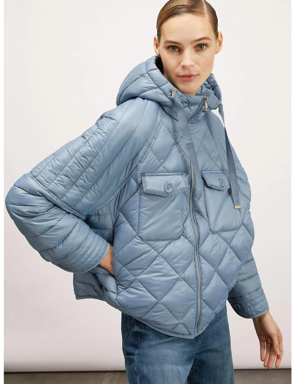 Motivi Cocoon-Daunenjacke mit Kapuze Damen wattiert