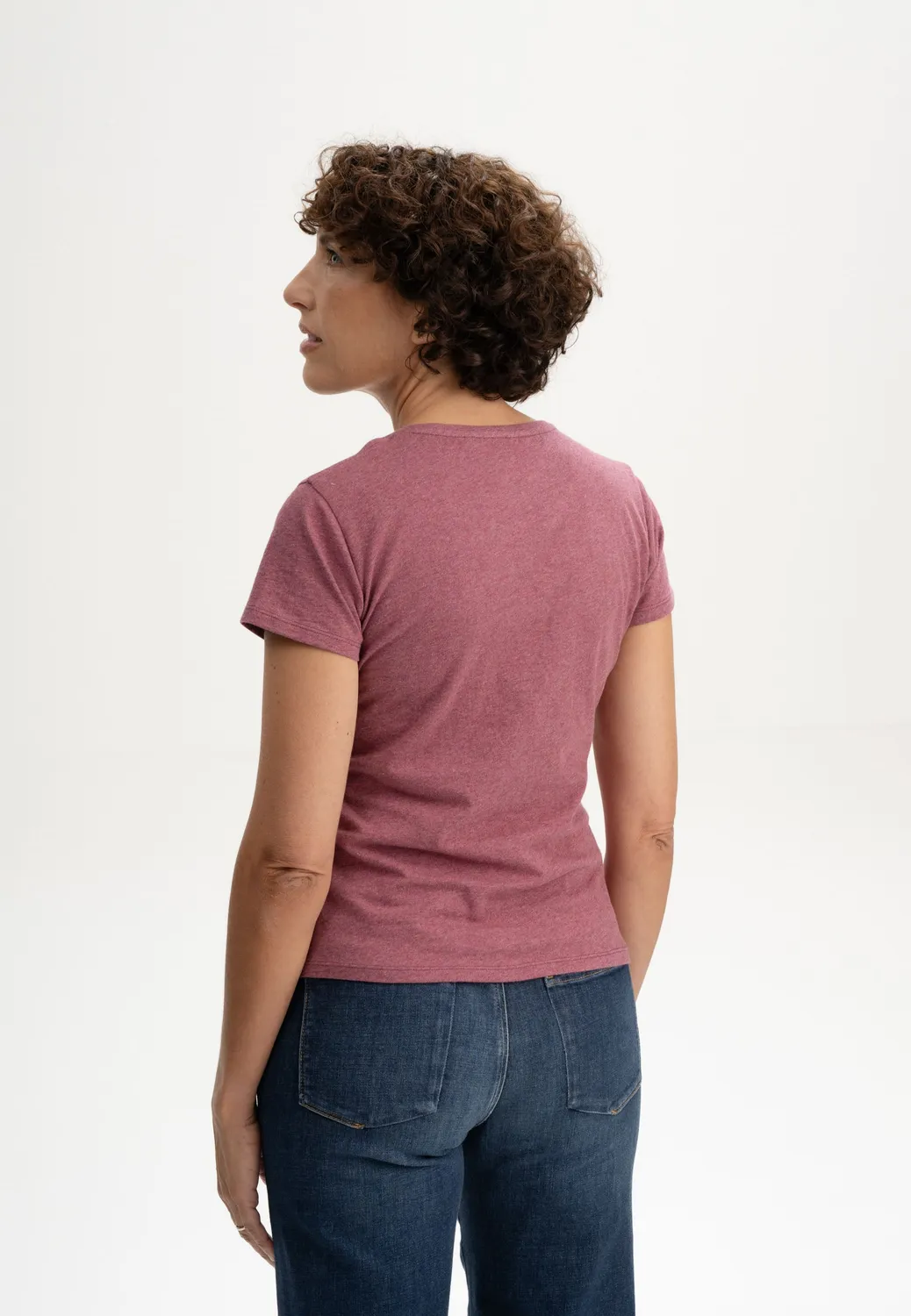 MELA LANISHA T-Shirt weiß Bio-Baumwolle tailliert