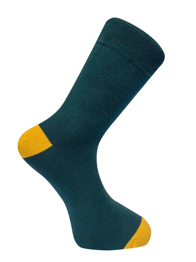 KOMODO PUNCHY Socken Teal aus Bio-Baumwolle