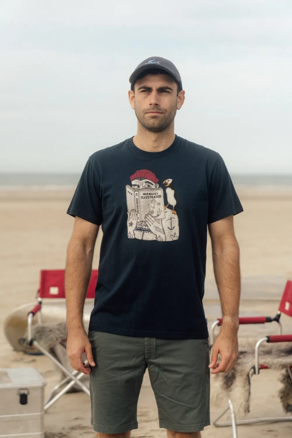 LAKOR Uncensored T-Shirt Blueberry Bio-Baumwolle