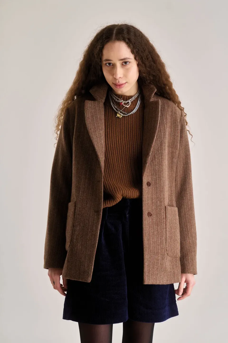 Komodo Ophelia Blazer Biscuit Wollmix Oversize