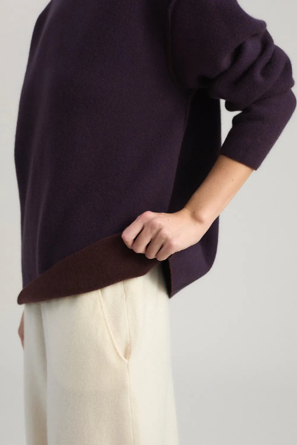 Oyuna Axa Pullover Carob Ink Oversize