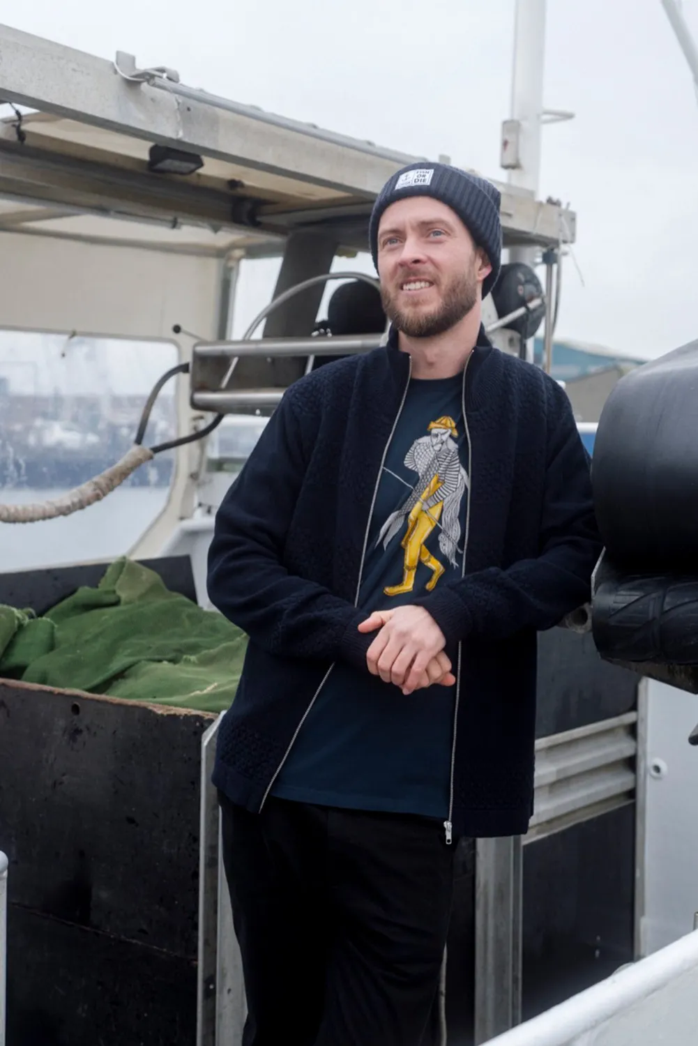 LAKOR Catch of a Lifetime T-Shirt Blueberry Bio