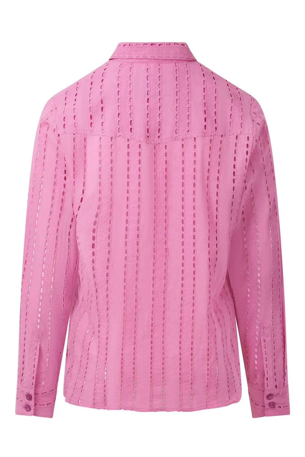 KOMODO RIO Bluse Pink aus Bio-Baumwolle Broderie