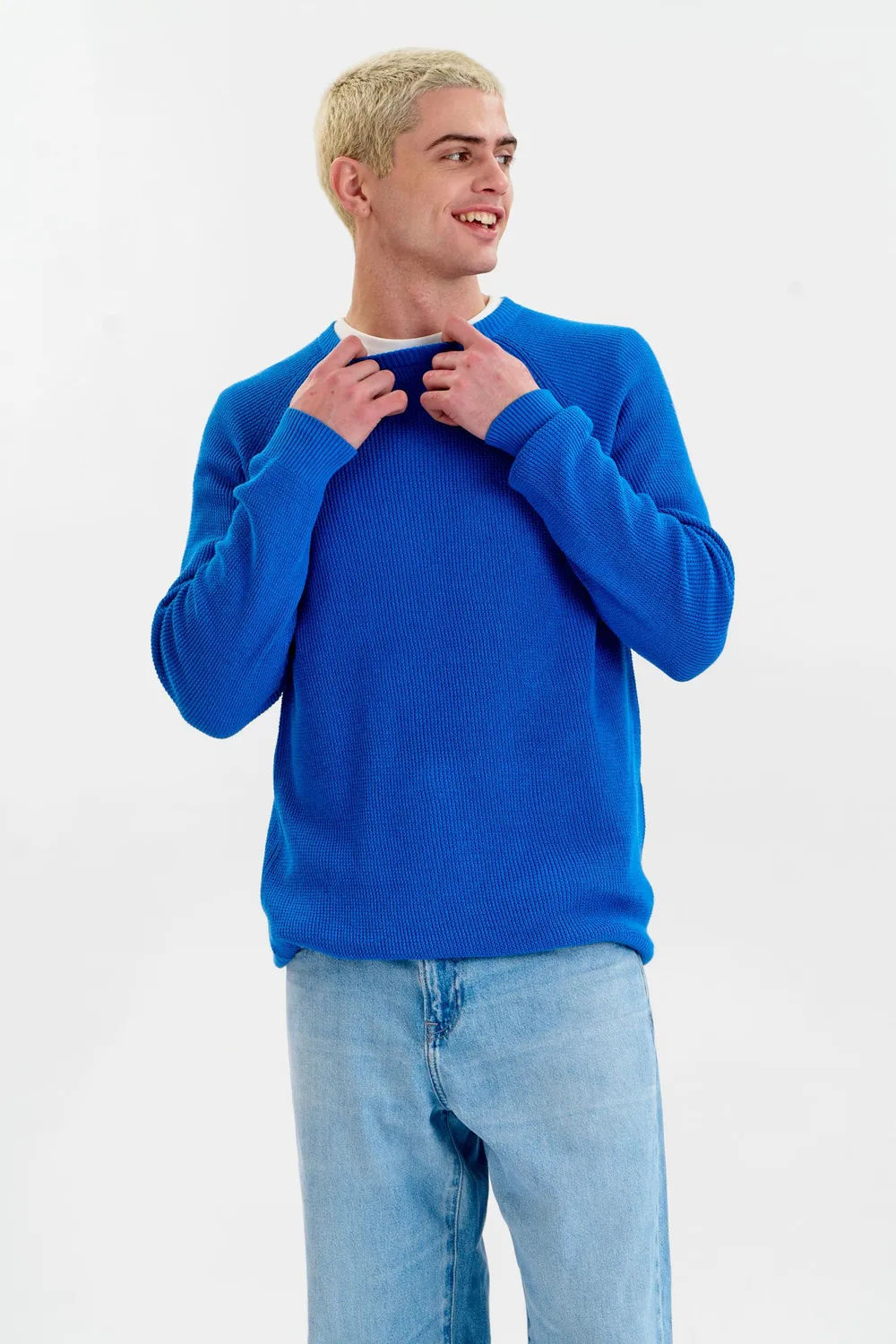 Komodo Fog Pullover Herren Blau Bio-Baumwolle