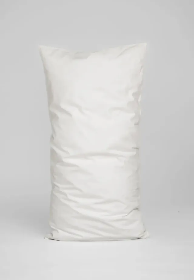 MELA MAJULI Perkal Kopfkissenbezug 40x80 cm naturweiss Baumwolle