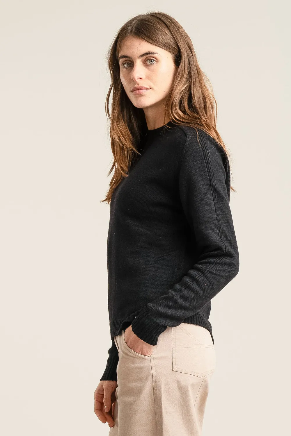 Komodo Alice Pullover Merinowolle Schwarz 44