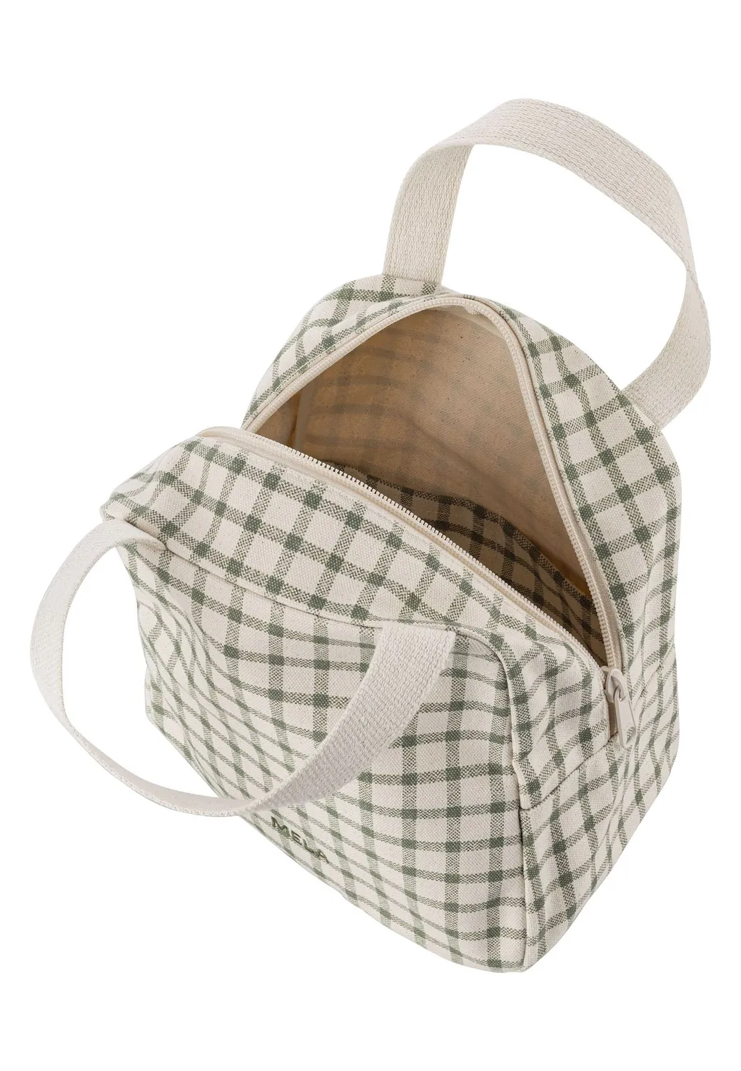 MELA JASMEET Kosmetiktasche medium greige schwarz