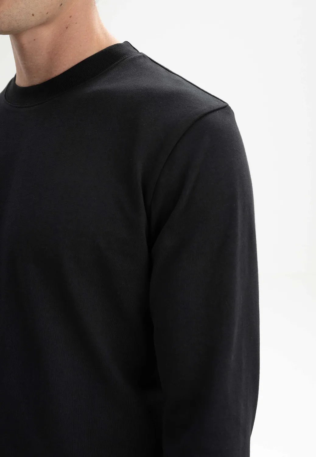 MELA Tejas Langarmshirt schwarz Bio-Baumwolle Langarm