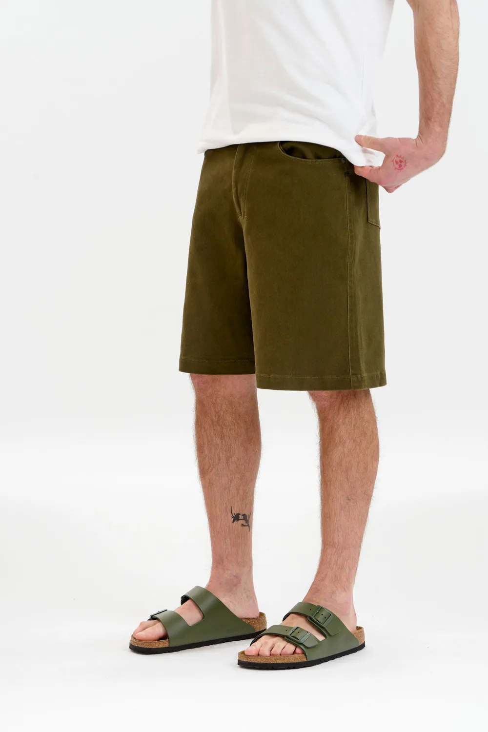 KOMODO JAMBO Twill-Shorts Grün Herren Bio-Baumwolle