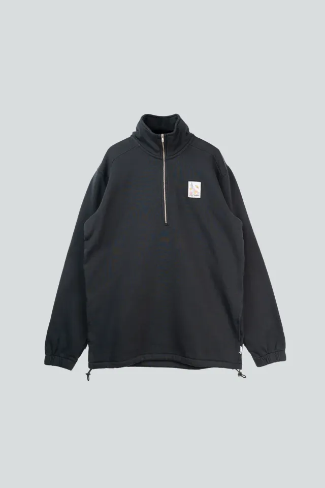 LAKOR Wall of Wonder Halfzip Sweatshirt Moonless Night Bio-Baumwolle