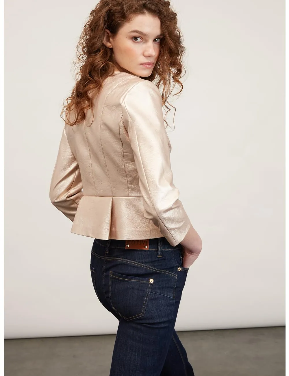 Motivi Blousonjacke kurz Slim-fit beschichtet