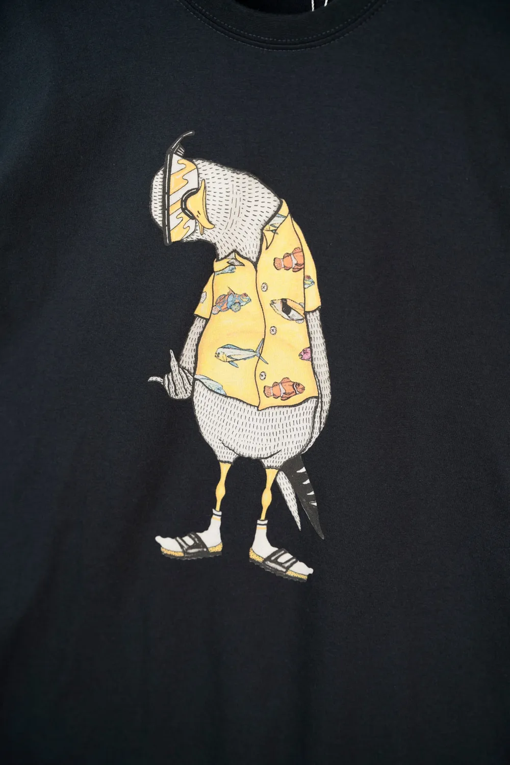 LAKOR Flipping The Bird T-Shirt Moonless Night Bio-Baumwolle