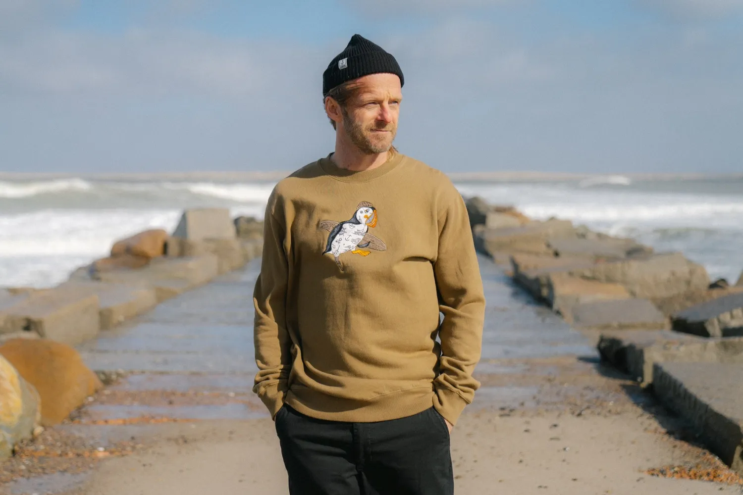 LAKOR Sea Parrot Surf Crewneck Sweatshirt Kangaroo Bio-Baumwolle