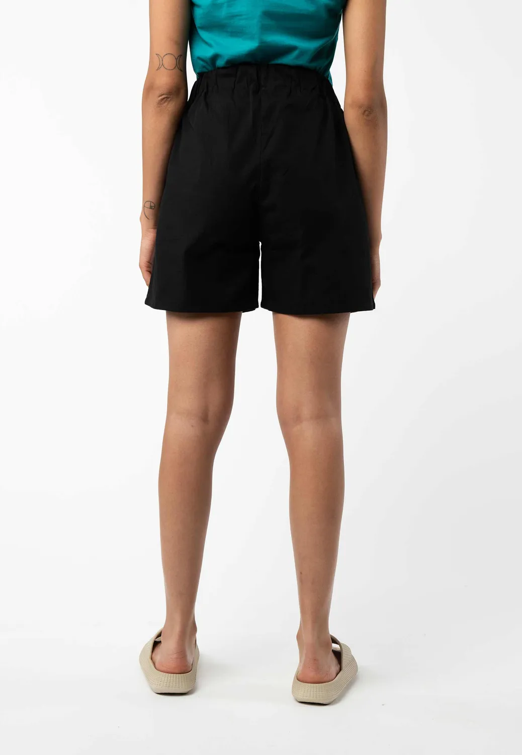 MELA RILA Shorts sage aus Baumwolle