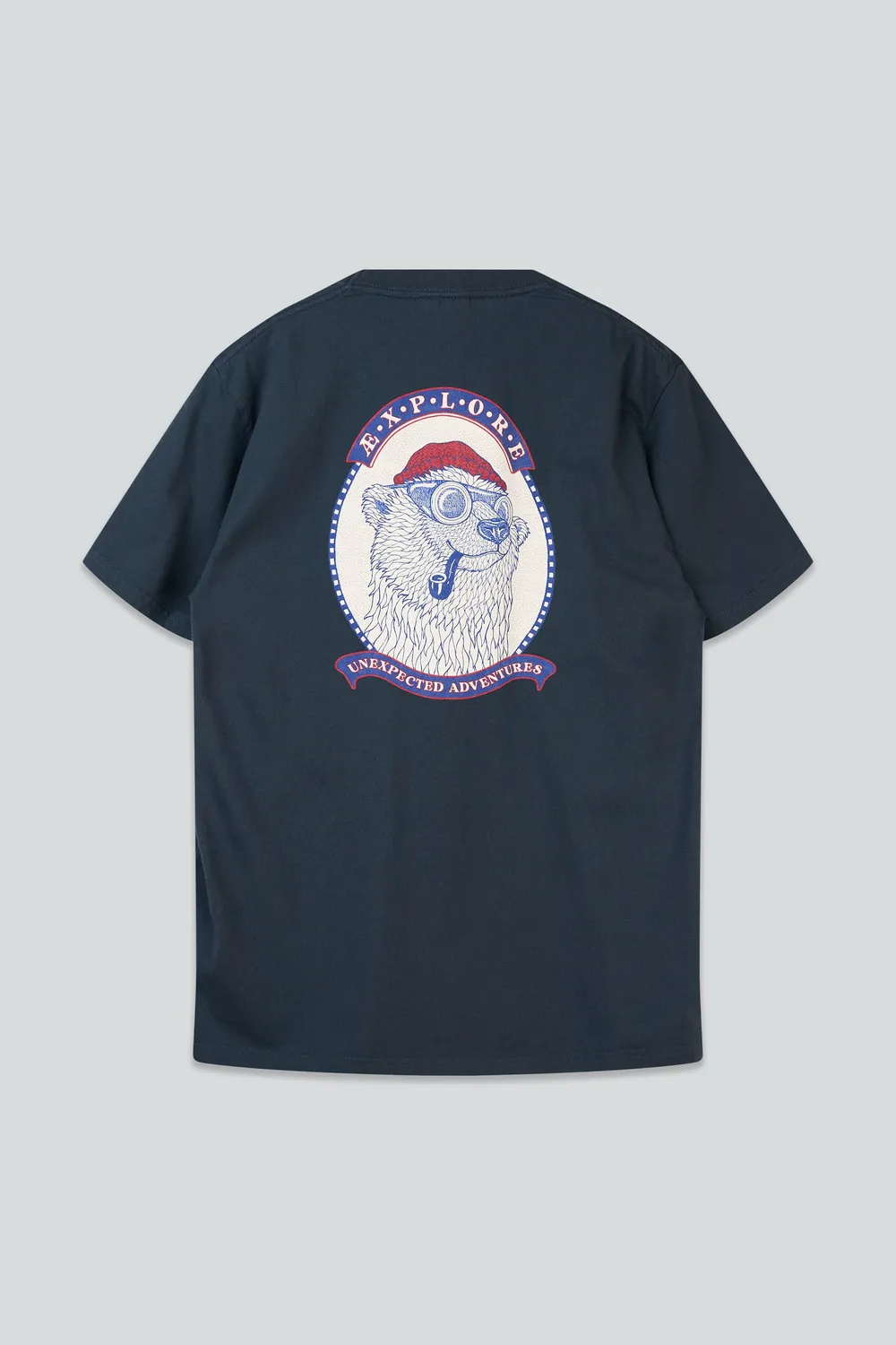 LAKOR Ice Bear Adventure T-Shirt Blueberry Bio-Baumwolle
