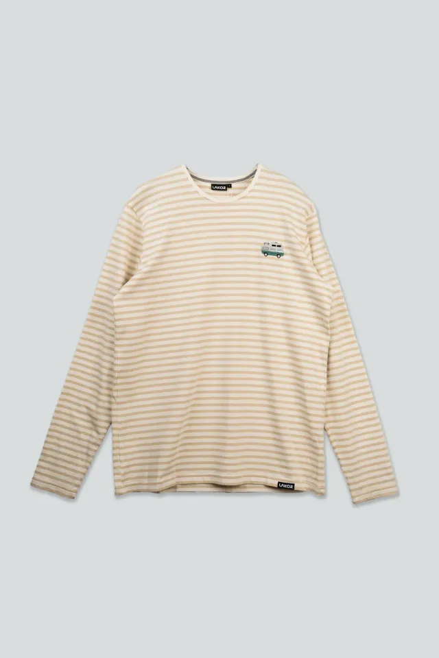LAKOR Ahoy Mini Forest Camper T-Shirt Oatmeal Melange