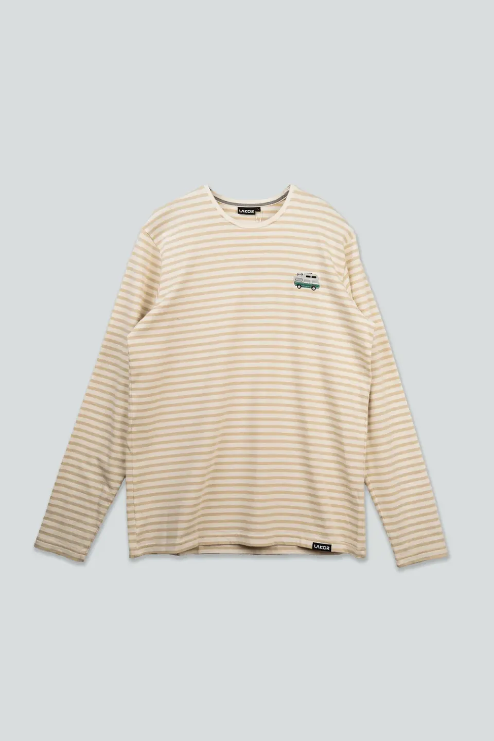 LAKOR Ahoy Mini Forest Camper T-Shirt Oatmeal Melange
