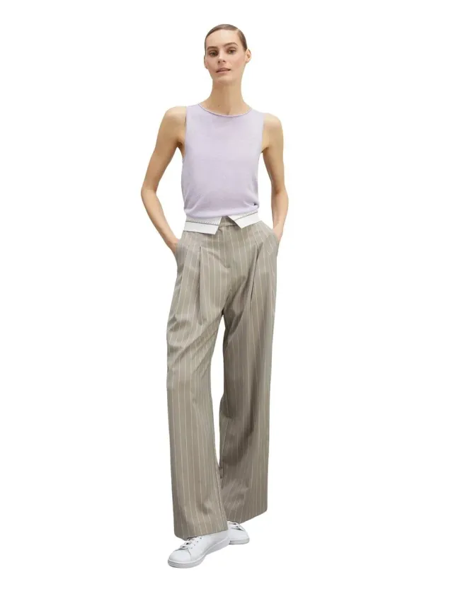 Motivi Spring Summer 24 Lurex-Strick Top U-Boot-Ausschnitt