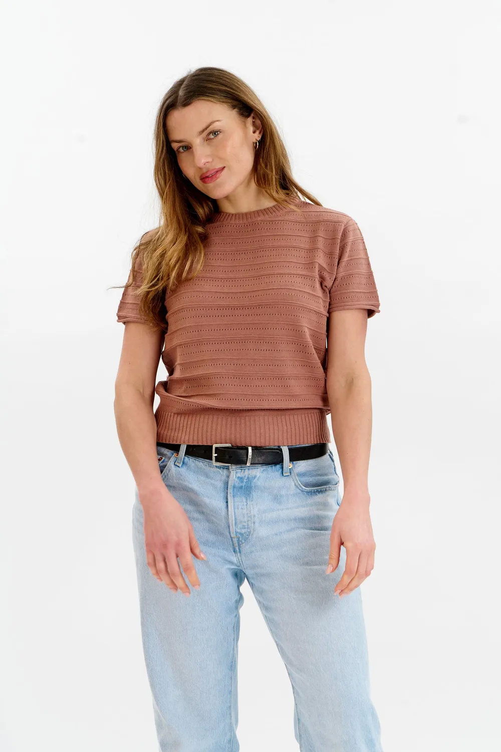 Komodo Posey T-Shirt Damen Kaffee Bio-Baumwolle