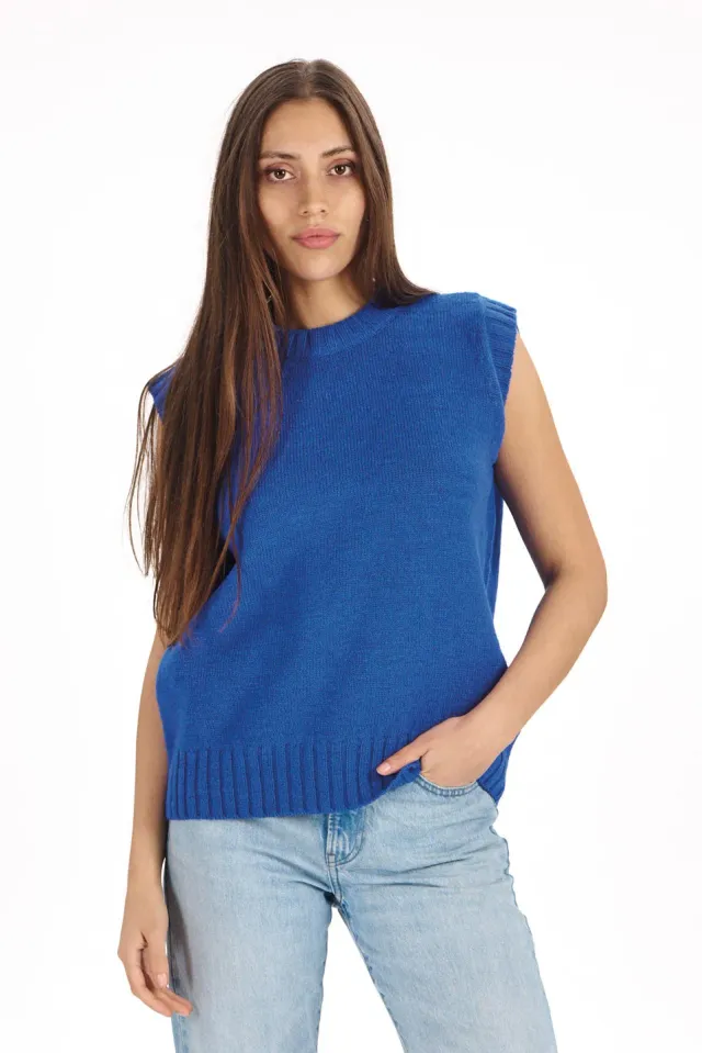Komodo India Weste Damen cobalt Lammwolle