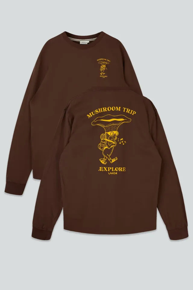 LAKOR Chanterelle Trip Boxfit Longsleeve Chicory Coffee Bio