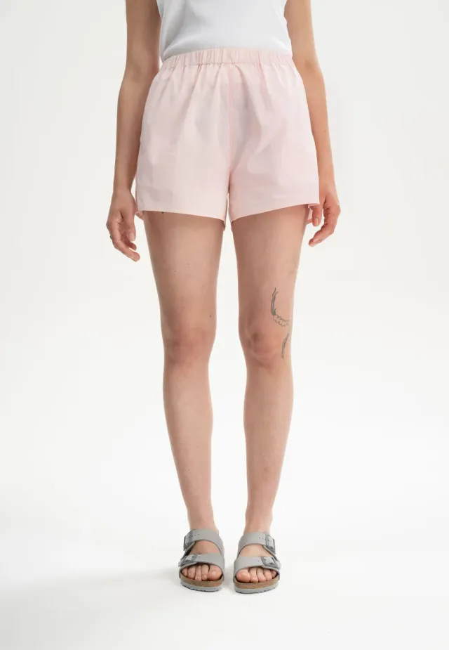 MELA Vanika Pyjama-Shorts cloudy blue Perkal Bio-Baumwolle