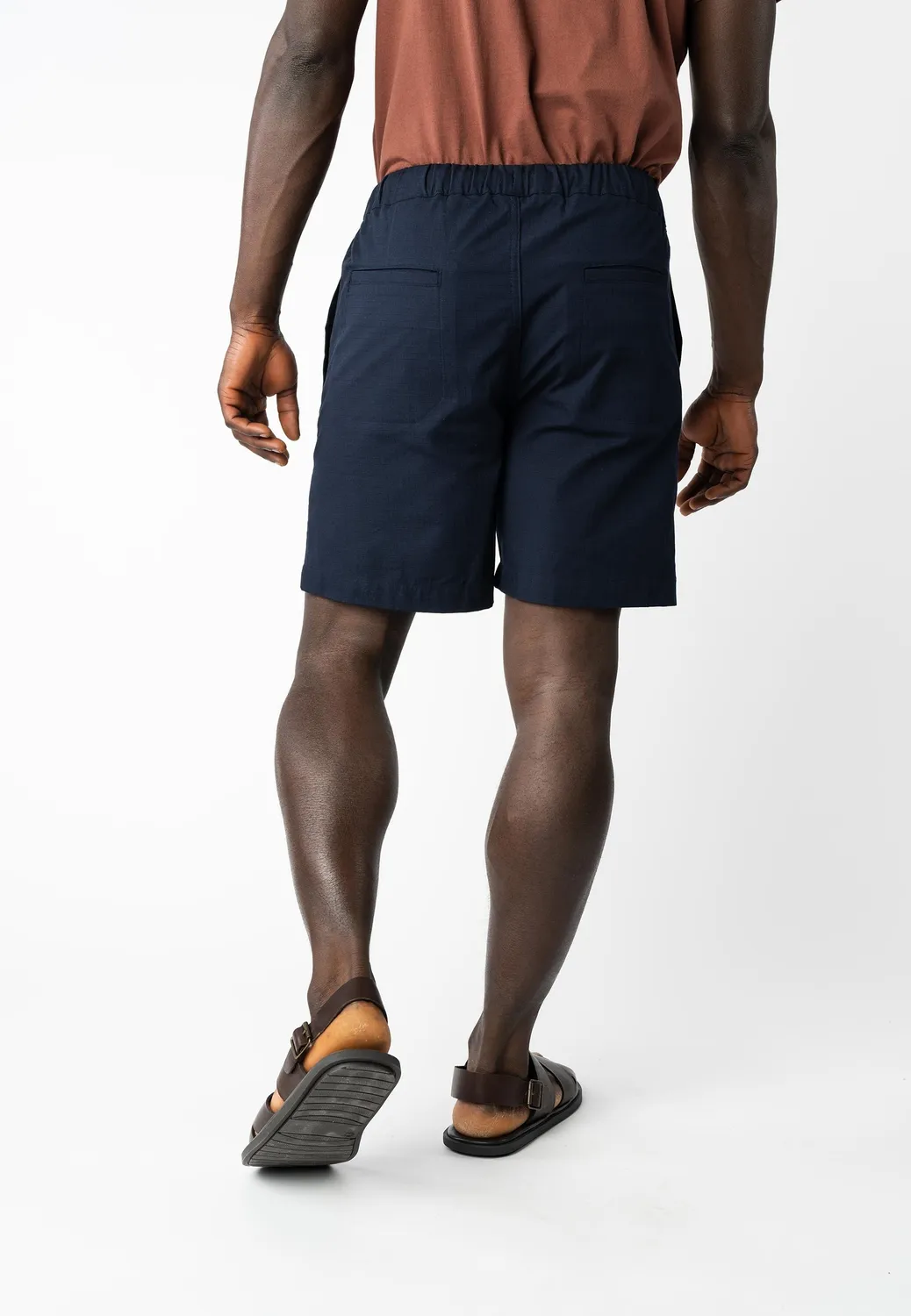 MELA Bangoura Ripstop Shorts navy Baumwolle