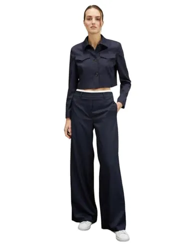 Motivi Cropped-Jacke Patten Canvas Kontrastfutter