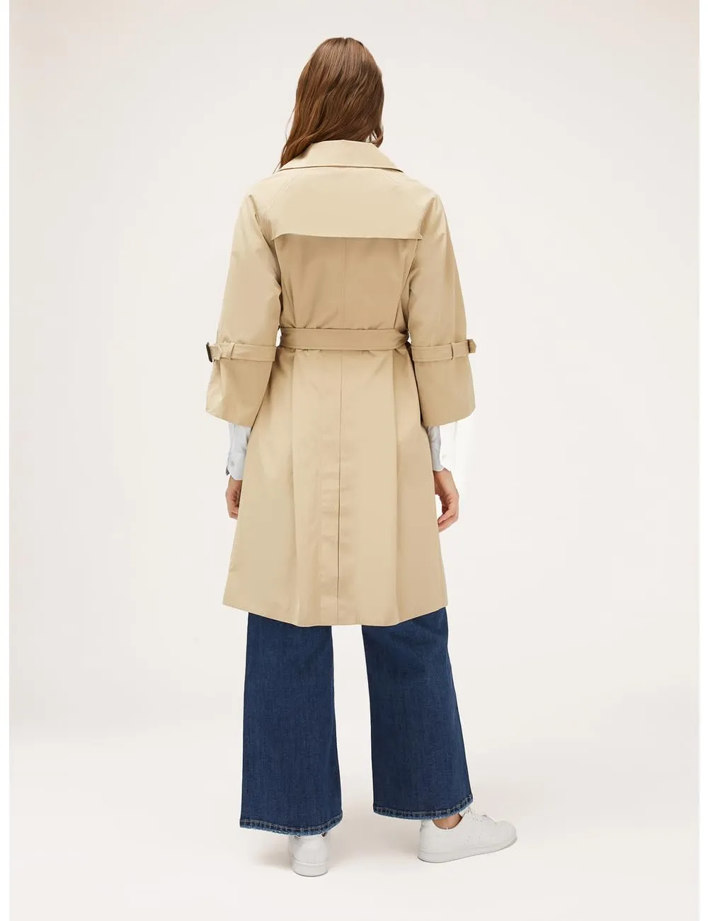 Motivi Trenchcoat zweireihig Glocke Trenchcoat Baumwolle