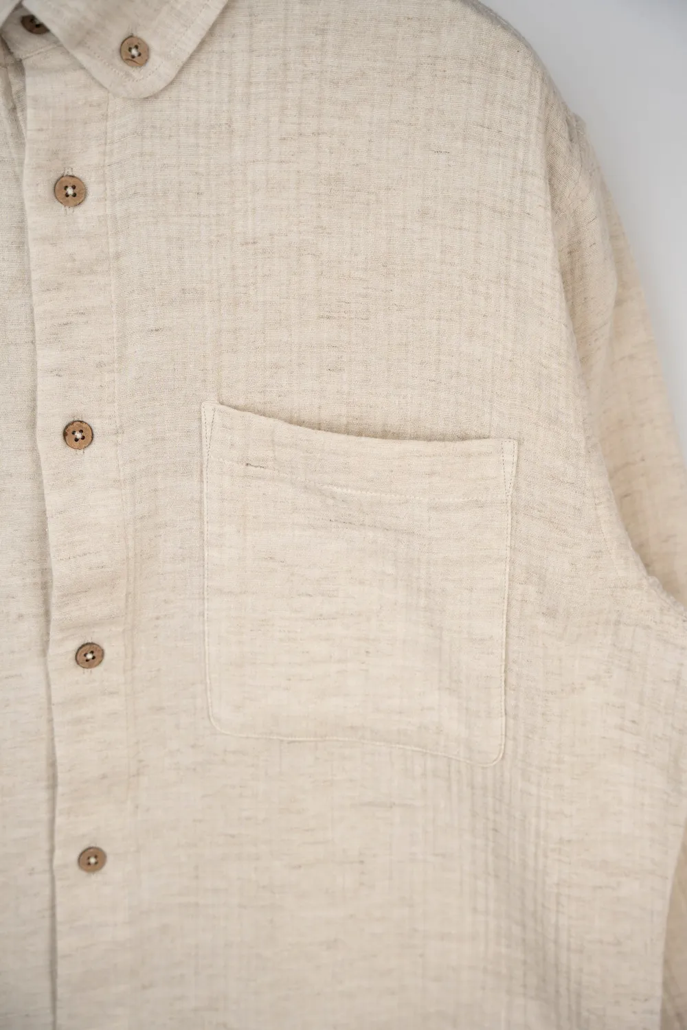 LAKOR Coastline Hemd off-white Hanf Bio-Baumwolle