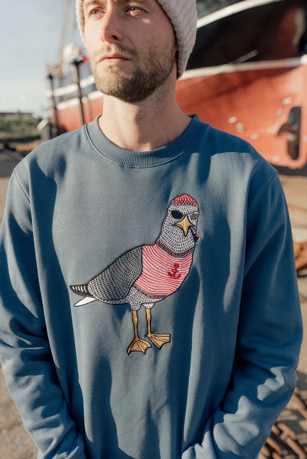 LAKOR Seaborn Seagull Sweatshirt Bering Sea Bio-Baumwolle